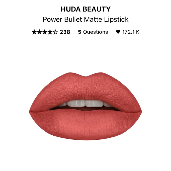 Huda Beauty Matte Lipstick in Interview - Picture 6 of 6